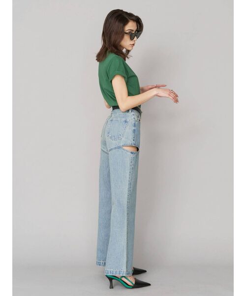 EVRIS（エヴリス）の「バイカラーポインテッドヒール（サンダル・レディース・ホワイト/ブラック・SMALL/MEDIUM/LARGE）」の9枚目の写真