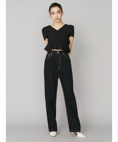 EVRIS（エヴリス）の「バイカラーポインテッドヒール（サンダル・レディース・ホワイト/ブラック・SMALL/MEDIUM/LARGE）」の17枚目の写真