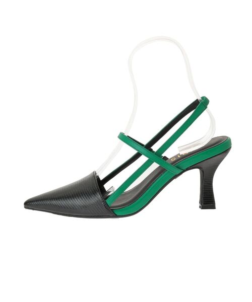 EVRIS（エヴリス）の「バイカラーポインテッドヒール（サンダル・レディース・ホワイト/ブラック・SMALL/MEDIUM/LARGE）」の14枚目の写真