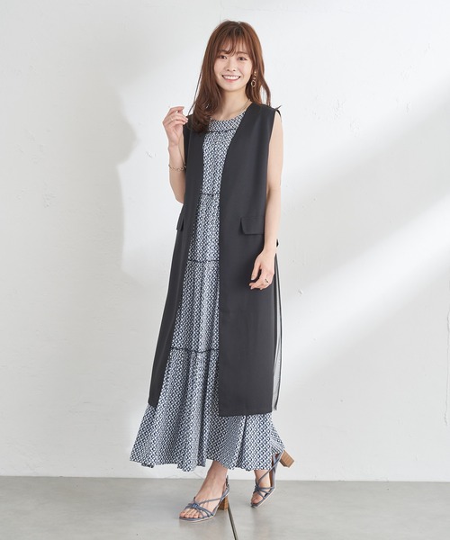 美品 22SS フォトコピュー VAEREUSE ヴァルーズ ベスト ジレ TU フローレンス・ピュー、美しいシースルースカートでまたも話題をさらう