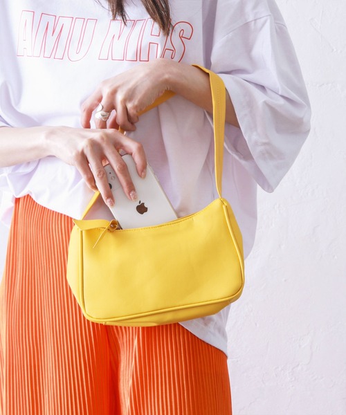 Kotoe（コトエ）の「レディース バッグ ワンハンドル ソフトレザー カラーバッグ（ハンドバッグ・レディース・パープル/ブルー/ホワイト/ブラック/イエロー・FREE）」の5枚目の写真