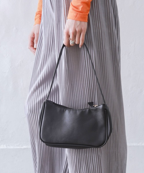 Kotoe（コトエ）の「レディース バッグ ワンハンドル ソフトレザー カラーバッグ（ハンドバッグ・レディース・パープル/ブルー/ホワイト/ブラック/イエロー・FREE）」の2枚目の写真