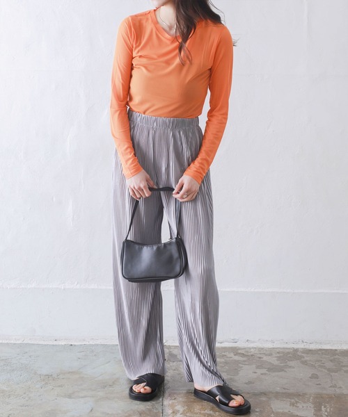 Kotoe（コトエ）の「レディース バッグ ワンハンドル ソフトレザー カラーバッグ（ハンドバッグ・レディース・パープル/ブルー/ホワイト/ブラック/イエロー・FREE）」の10枚目の写真