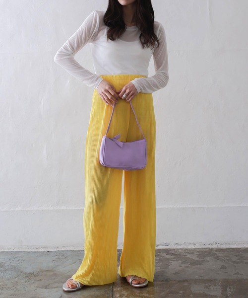 Kotoe（コトエ）の「レディース バッグ ワンハンドル ソフトレザー カラーバッグ（ハンドバッグ・レディース・パープル/ブルー/ホワイト/ブラック/イエロー・FREE）」の15枚目の写真