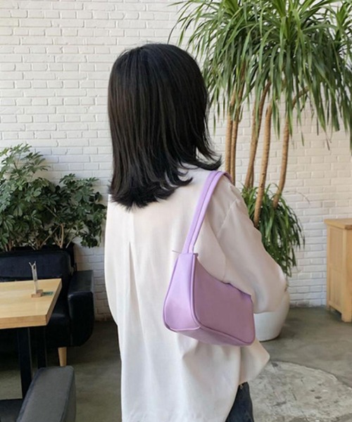 Kotoe（コトエ）の「レディース バッグ ワンハンドル ソフトレザー カラーバッグ（ハンドバッグ・レディース・パープル/ブルー/ホワイト/ブラック/イエロー・FREE）」の19枚目の写真