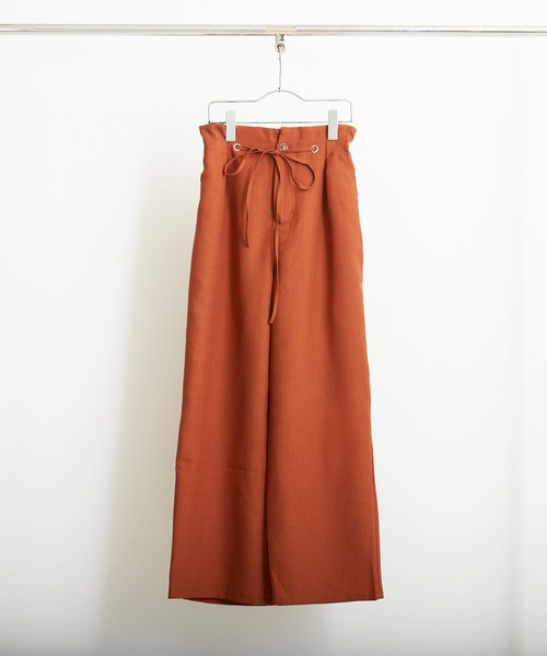 PAPAVER（パパヴェル）の「【PAPAVER】麻調ポリハトメPT（その他パンツ・レディース・ブラック/ベージュ/グリーン/イエロー/オレンジ・MEDIUM）」の22枚目の写真