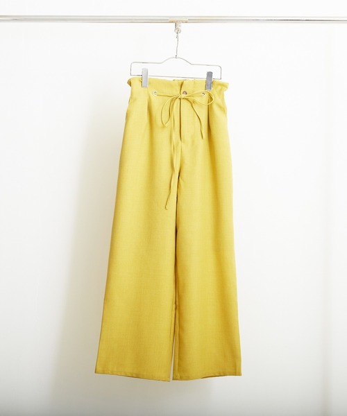 PAPAVER（パパヴェル）の「【PAPAVER】麻調ポリハトメPT（その他パンツ・レディース・ブラック/ベージュ/グリーン/イエロー/オレンジ・MEDIUM）」の21枚目の写真