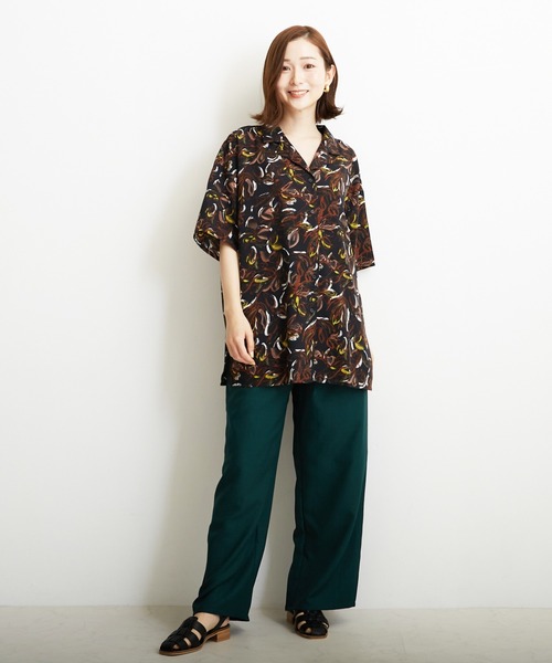 PAPAVER（パパヴェル）の「【PAPAVER】麻調ポリハトメPT（その他パンツ・レディース・ブラック/ベージュ/グリーン/イエロー/オレンジ・MEDIUM）」の15枚目の写真