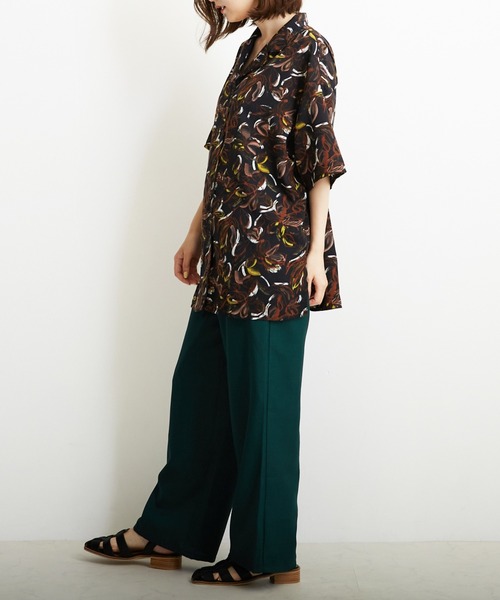 PAPAVER（パパヴェル）の「【PAPAVER】麻調ポリハトメPT（その他パンツ・レディース・ブラック/ベージュ/グリーン/イエロー/オレンジ・MEDIUM）」の14枚目の写真