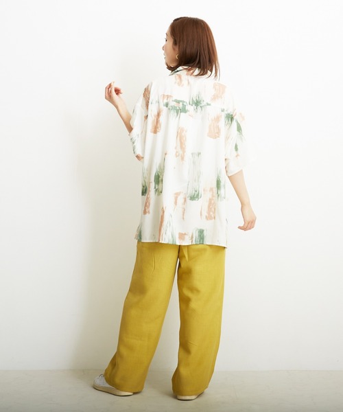 PAPAVER（パパヴェル）の「【PAPAVER】麻調ポリハトメPT（その他パンツ・レディース・ブラック/ベージュ/グリーン/イエロー/オレンジ・MEDIUM）」の13枚目の写真