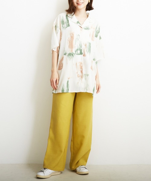 PAPAVER（パパヴェル）の「【PAPAVER】麻調ポリハトメPT（その他パンツ・レディース・ブラック/ベージュ/グリーン/イエロー/オレンジ・MEDIUM）」の12枚目の写真