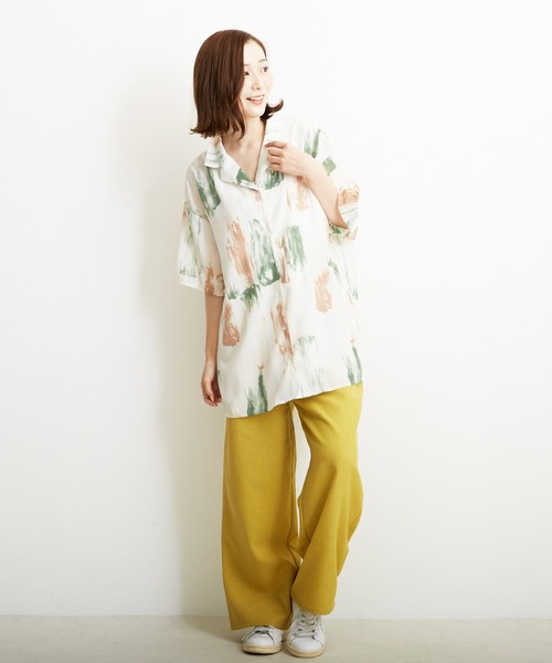 PAPAVER（パパヴェル）の「【PAPAVER】麻調ポリハトメPT（その他パンツ・レディース・ブラック/ベージュ/グリーン/イエロー/オレンジ・MEDIUM）」の11枚目の写真