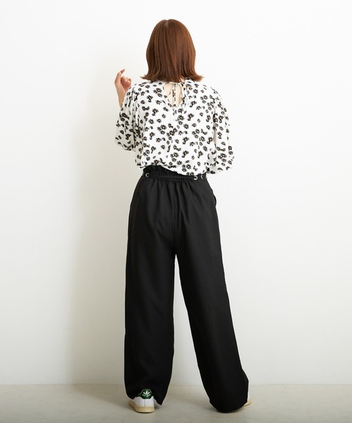 PAPAVER（パパヴェル）の「【PAPAVER】麻調ポリハトメPT（その他パンツ・レディース・ブラック/ベージュ/グリーン/イエロー/オレンジ・MEDIUM）」の6枚目の写真
