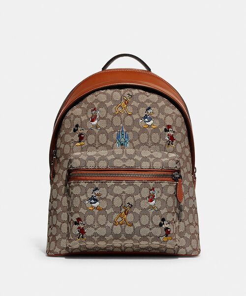 DISNEY x COACH】チャーター バックパック シグネチャー ウィズ