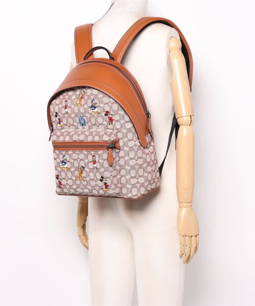 DISNEY x COACH】チャーター バックパック シグネチャー ウィズ