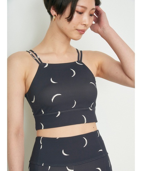 emmi（エミ）の「【emmi yoga】MOON柄ブラトップ（インナーウェア/肌着・レディース・ブラック/ベージュ/カーキ・1/0）」の13枚目の写真