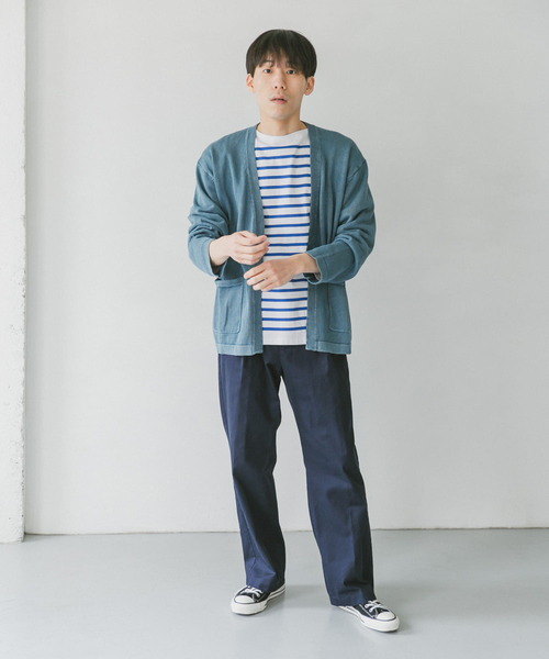 URBAN RESEARCH DOORS（アーバンリサーチドアーズ）の「綿麻サルファーダイ カーディガン（カーディガン/ボレロ・メンズ・チャコールグレー/ブラウン/グレー/ブルー・MEDIUM/LARGE）」の10枚目の写真