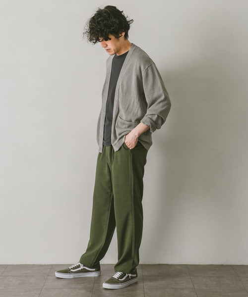 URBAN RESEARCH DOORS（アーバンリサーチドアーズ）の「綿麻サルファーダイ カーディガン（カーディガン/ボレロ・メンズ・チャコールグレー/ブラウン/グレー/ブルー・MEDIUM/LARGE）」の20枚目の写真