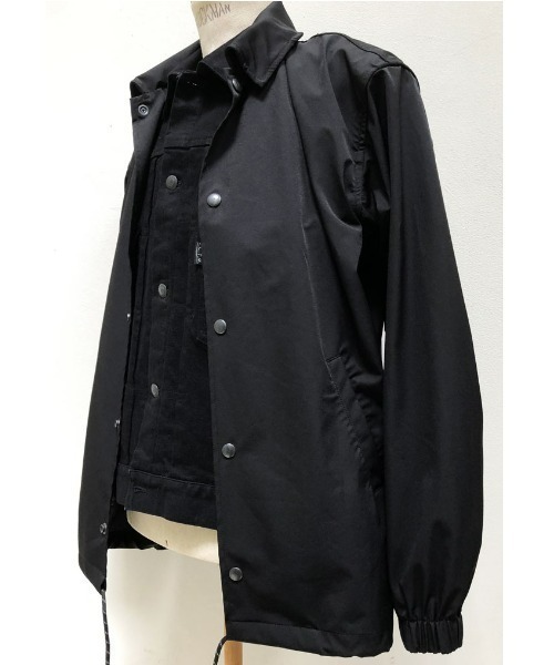 FranCisT_MOR.K.S.(フランシストモークス)の「FranCisT_MOR.K.S./フランシストモークス/Stretch Nylon Hybrid G-JAN + COACH JACKET/MO2831(ブルゾン・メンズ・ブラック・2/3)」の5枚目の写真
