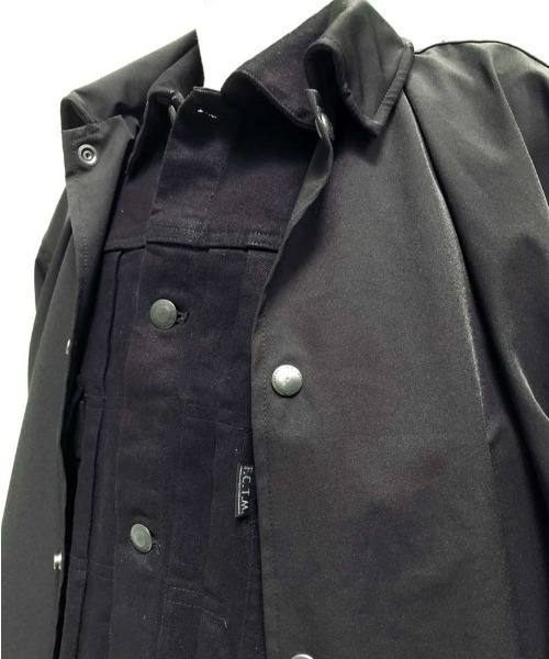 FranCisT_MOR.K.S.(フランシストモークス)の「FranCisT_MOR.K.S./フランシストモークス/Stretch Nylon Hybrid G-JAN + COACH JACKET/MO2831(ブルゾン・メンズ・ブラック・2/3)」の2枚目の写真