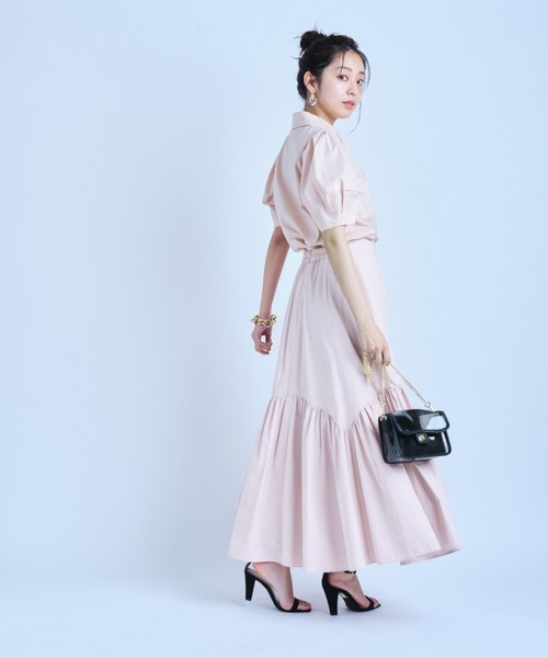 JUSGLITTY（ジャスグリッティー）の「パール刺繍衿ブラウス（シャツ 