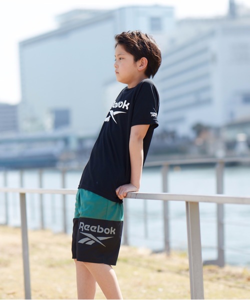 Reebok(リーボック)の「【Reebok:リーボック】キッズロゴ水陸両用パンツ(その他パンツ・キッズ・ブラック/グリーン・130/140/150/160/170)」の2枚目の写真