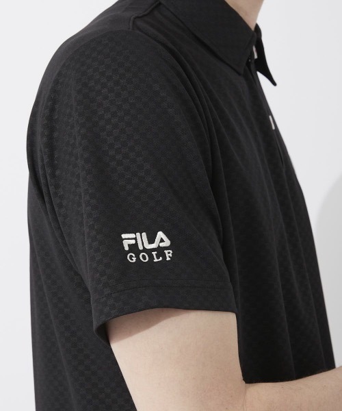 FILA GOLF(フィラゴルフ )の「【FILA GOLF:フィラゴルフ】半袖シャツ おしゃれなギフトに最適!(シャツ/ブラウス・メンズ・ホワイト/ブラック/ネイビー/ブルー・MEDIUM/LARGE/X-LARGE)」の15枚目の写真