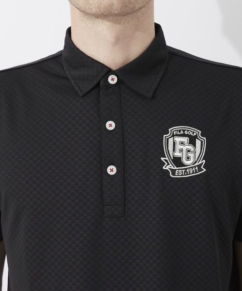 FILA GOLF(フィラゴルフ )の「【FILA GOLF:フィラゴルフ】半袖シャツ おしゃれなギフトに最適!(シャツ/ブラウス・メンズ・ホワイト/ブラック/ネイビー/ブルー・MEDIUM/LARGE/X-LARGE)」の13枚目の写真