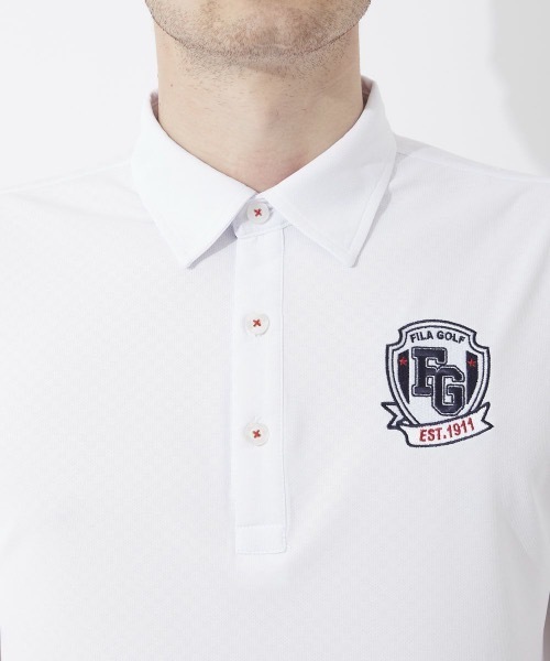 FILA GOLF(フィラゴルフ )の「【FILA GOLF:フィラゴルフ】半袖シャツ おしゃれなギフトに最適!(シャツ/ブラウス・メンズ・ホワイト/ブラック/ネイビー/ブルー・MEDIUM/LARGE/X-LARGE)」の10枚目の写真