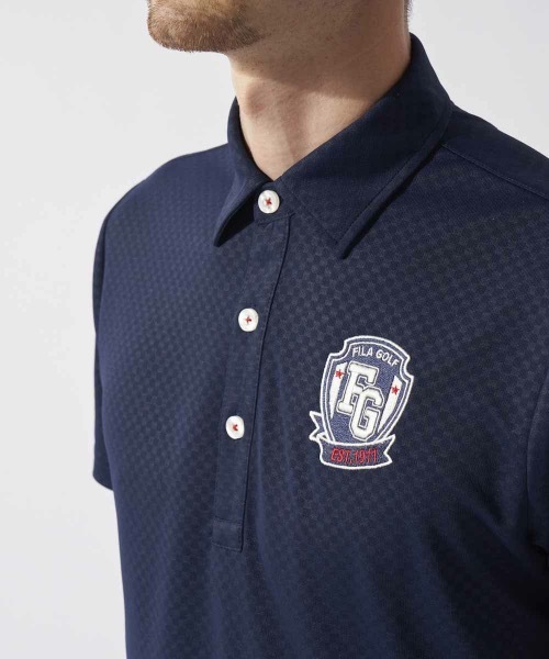 FILA GOLF(フィラゴルフ )の「【FILA GOLF:フィラゴルフ】半袖シャツ おしゃれなギフトに最適!(シャツ/ブラウス・メンズ・ホワイト/ブラック/ネイビー/ブルー・MEDIUM/LARGE/X-LARGE)」の22枚目の写真