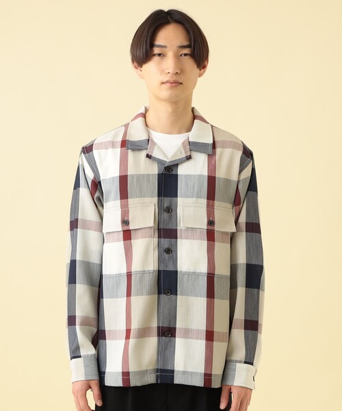 CB CRESTBRIDGE(シービークレストブリッジ)の「クレストブリッジシャツアウター(シャツ/ブラウス・メンズ・ベージュ系その他5・L/M)」の1枚目の写真