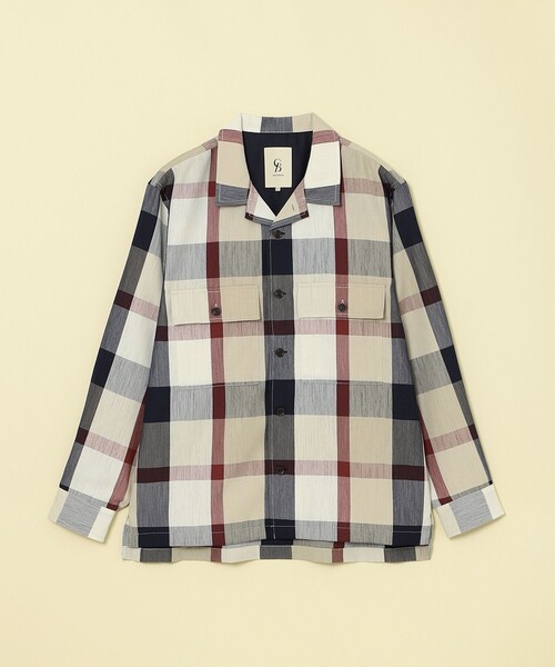 CB CRESTBRIDGE(シービークレストブリッジ)の「クレストブリッジシャツアウター(シャツ/ブラウス・メンズ・ベージュ系その他5・L/M)」の5枚目の写真