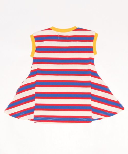 BIG FIELD(ビッグフィールド)の「ボーダーカラータンクワンピース(80~150cm)(ワンピース・キッズ・ネイビー/オレンジ/エメラルド・90/100/110/120/80/130/95/140/150)」の4枚目の写真