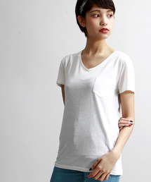 WEGO | WEGO/ リネンモダールVネックTシャツ(Tシャツ/カットソー)