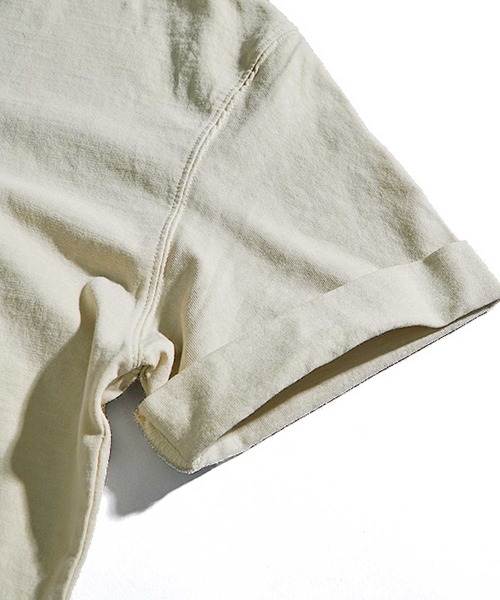 JOKER（ジョーカー）の「ルーズシルエット ピグメント ロールアップ 無地 Tシャツ（Tシャツ/カットソー・メンズ・オレンジ/グリーン/ブルー/ブラック/アイボリー・M/XL/L）」の18枚目の写真