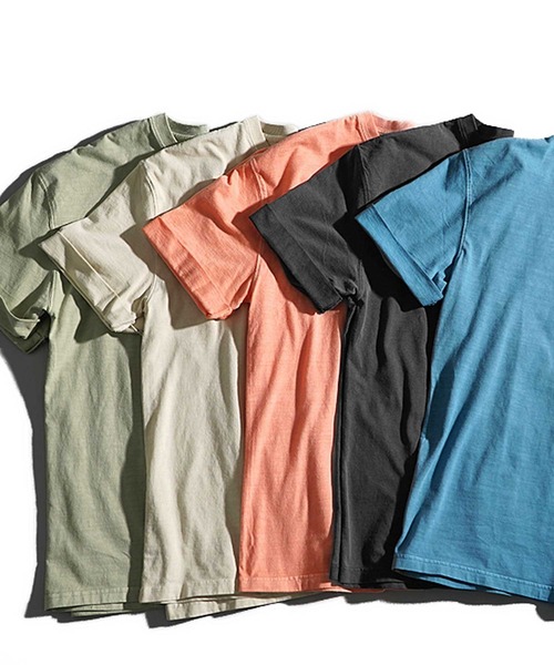 JOKER（ジョーカー）の「ルーズシルエット ピグメント ロールアップ 無地 Tシャツ（Tシャツ/カットソー・メンズ・オレンジ/グリーン/ブルー/ブラック/アイボリー・M/XL/L）」の22枚目の写真