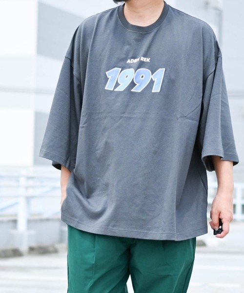 Ritzy（リッツィー）の「10/天竺「1991」BIG TシャツSS（Tシャツ/カットソー・メンズ・ホワイト/レッド/グリーン/チャコール・LARGE/MEDIUM）」の3枚目の写真