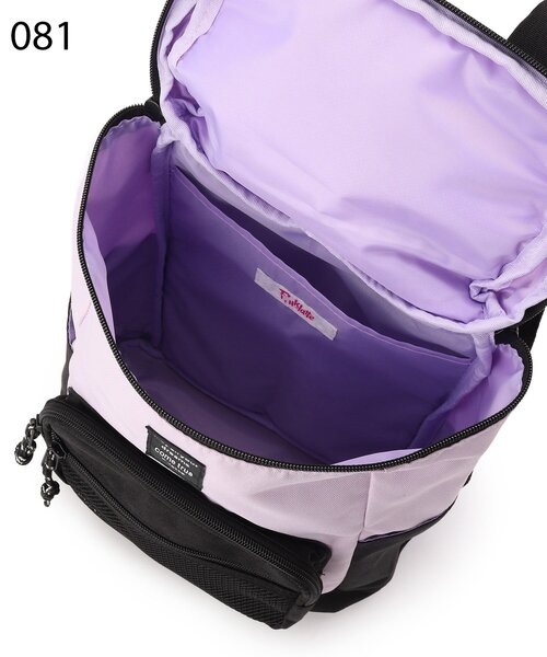PINK-latte（ピンクラテ）の「◆【容量約11L】メッシュポケットボックスリュック（バックパック/リュック・キッズ・ブラック/ライトパープル/アイボリー・00）」の15枚目の写真