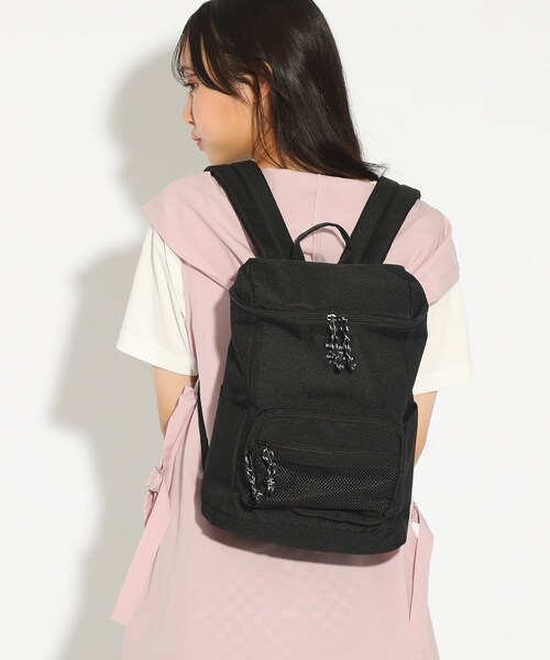 PINK-latte（ピンクラテ）の「◆【容量約11L】メッシュポケットボックスリュック（バックパック/リュック・キッズ・ブラック/ライトパープル/アイボリー・00）」の14枚目の写真