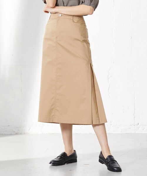 J.PRESS(ジェイプレス)の「【洗える】Vanyストレッチツイル スカート(スカート・レディース・黄土色系/カーキ系・T13/T15)」の2枚目の写真