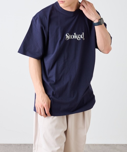 COLONY 2139（コロニートゥーワンスリーナイン）の「メッセージTシャツ / Stocked / ユニセックス（Tシャツ/カットソー・メンズ・ホワイト/パープル/ネイビー/カーキ・MEDIUM/LARGE/X-LARGE）」の4枚目の写真