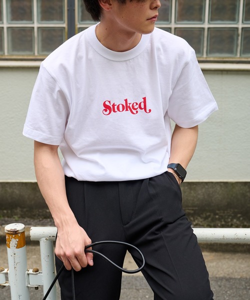 COLONY 2139（コロニートゥーワンスリーナイン）の「メッセージTシャツ / Stocked / ユニセックス（Tシャツ/カットソー・メンズ・ホワイト/パープル/ネイビー/カーキ・MEDIUM/LARGE/X-LARGE）」の2枚目の写真