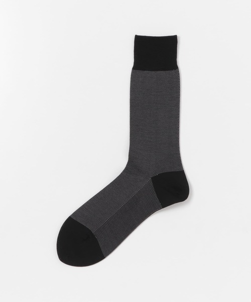 URBAN RESEARCH DOORS（アーバンリサーチドアーズ）の「LIFE STYLE TAILOR　バーズアイドレスソックス（ソックス/靴下・メンズ・ブラウン/ブラック/ネイビー・-）」の7枚目の写真
