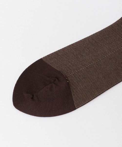 URBAN RESEARCH DOORS（アーバンリサーチドアーズ）の「LIFE STYLE TAILOR　バーズアイドレスソックス（ソックス/靴下・メンズ・ブラウン/ブラック/ネイビー・-）」の9枚目の写真
