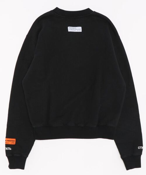 HERON PRESTON（ヘロンプレストン）の「HERON PRESTON/ヘロンプレストン/CREWNECK CTNMB SPORT(HMBF21-047)（スウェット・メンズ・ブラック・SMALL/LARGE/MEDIUM）」の2枚目の写真