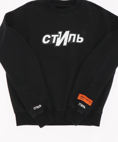 HERON PRESTON（ヘロンプレストン）の「HERON PRESTON/ヘロンプレストン/CREWNECK CTNMB SPORT(HMBF21-047)（スウェット・メンズ・ブラック・SMALL/LARGE/MEDIUM）」の3枚目の写真