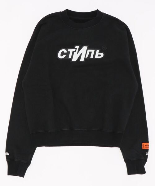 HERON PRESTON（ヘロンプレストン）の「HERON PRESTON/ヘロンプレストン/CREWNECK CTNMB SPORT(HMBF21-047)（スウェット・メンズ・ブラック・SMALL/LARGE/MEDIUM）」の4枚目の写真
