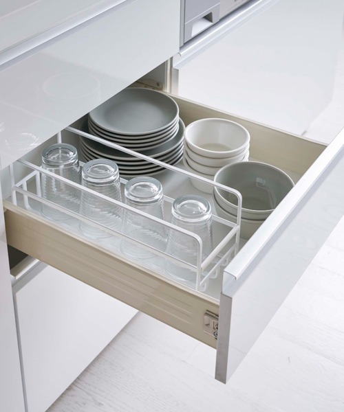 TIMELESS COMFORT（タイムレスコンフォート）の「tower　(タワー)　スリム　マグボトル＆コップラック（キッチン収納・レディース・ホワイト/ブラック・ONE SIZE）」の20枚目の写真