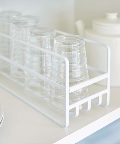 TIMELESS COMFORT（タイムレスコンフォート）の「tower　(タワー)　スリム　マグボトル＆コップラック（キッチン収納・レディース・ホワイト/ブラック・ONE SIZE）」の4枚目の写真