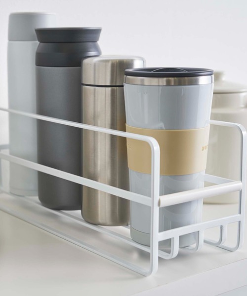 TIMELESS COMFORT（タイムレスコンフォート）の「tower　(タワー)　スリム　マグボトル＆コップラック（キッチン収納・レディース・ホワイト/ブラック・ONE SIZE）」の21枚目の写真